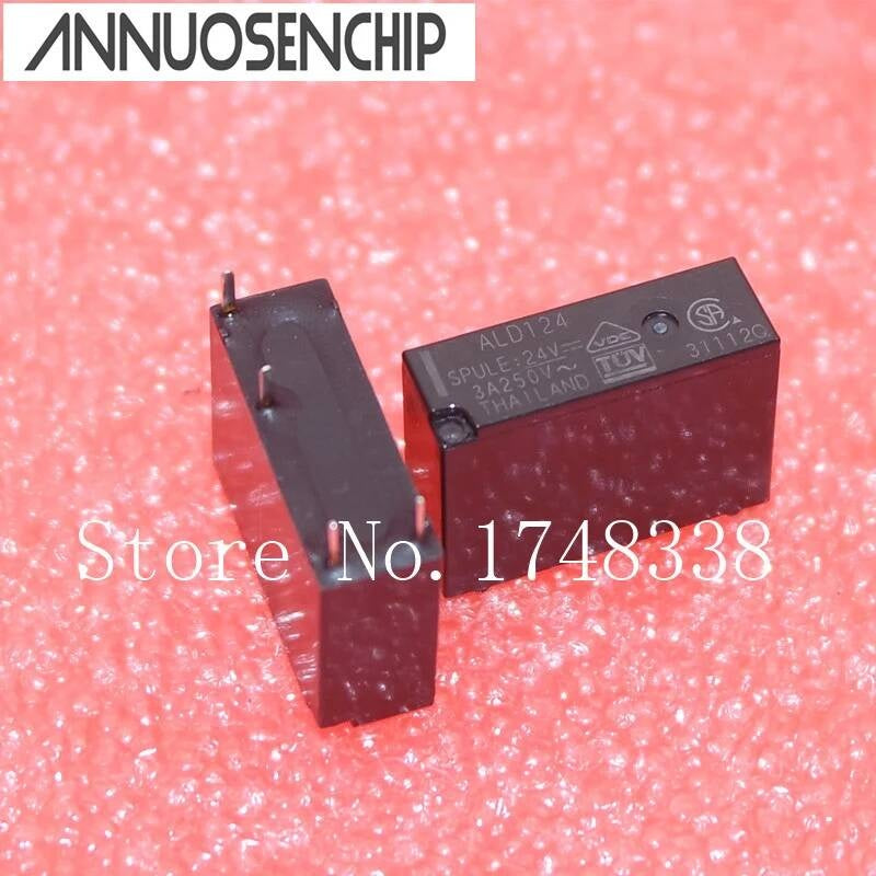 Free shipping lot(10pieces/lot)100%Original New ALD105 ALD105W ALD112 ALD112W ALD124W ALD124 4PINS 3A 5V 12V 24V Power Relay