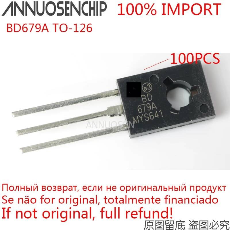 100PCS BD679A BD680A BD679 BD680 TO-126 100% new imports and free shipping best quality