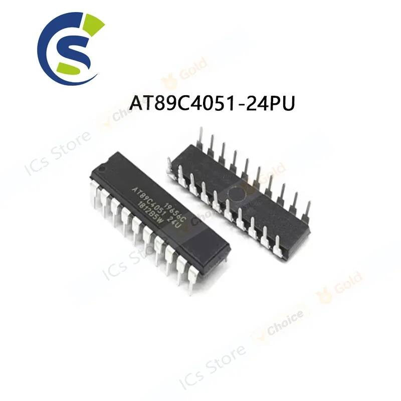 10PCS NEW ORIGINAL AT89C4051 DIP20 AT89C4051-24PU