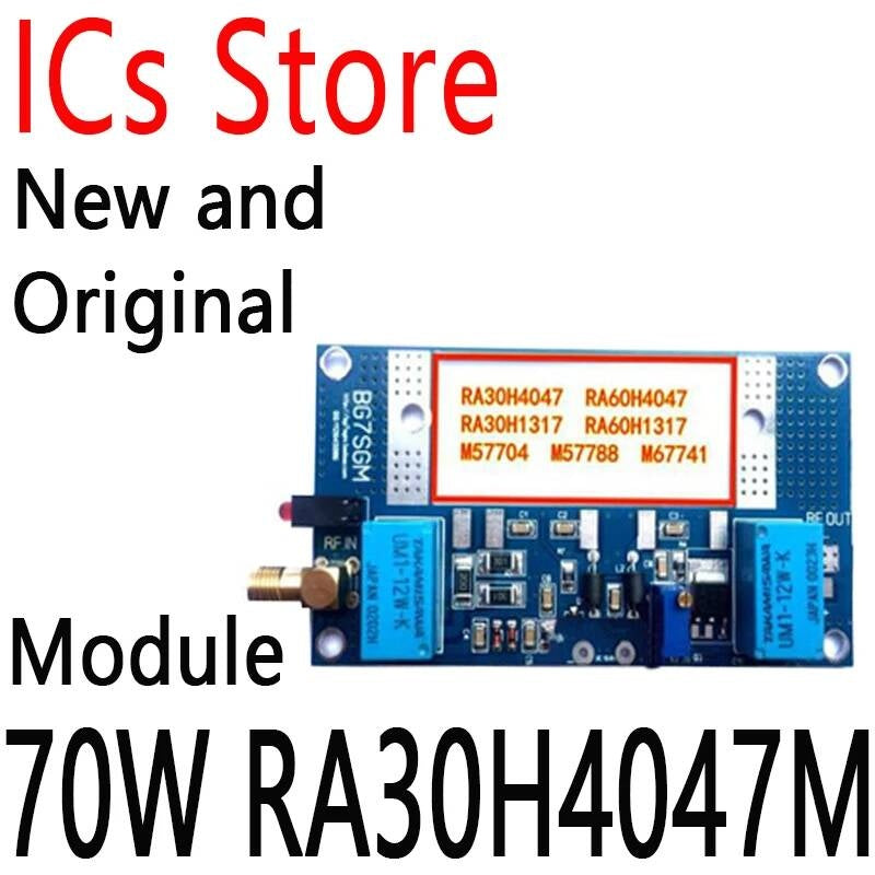 RF Power Amplifier Board Transceiver Conversion Trans MOSFET Max 70W for RA30H4047M Ham VHF Walkie-talkie Standard RA60H4047M
