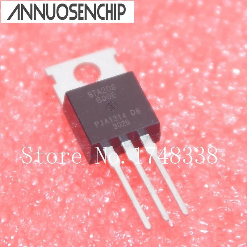 50PCS/LOT BTA208-800E TO-220 NEW ORIGINAL BTA208-800 BTA208 - 800E