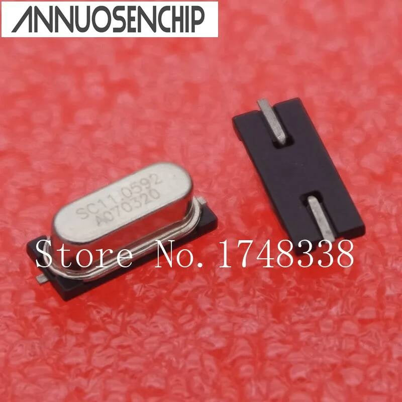 100 PCS/LOT 49 SMD patch 11.0592 MHZ passive crystals 11.0592MHZ 49SMD