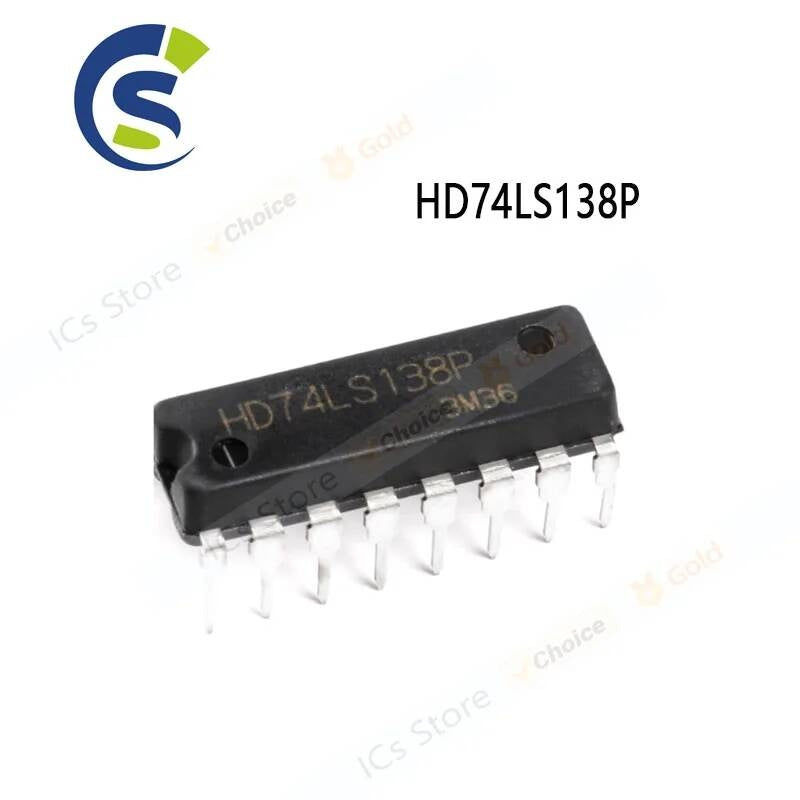 10Pcs NEW ORIGINAL 74LS138 DIP-16 HD74LS138P SN74LS138P