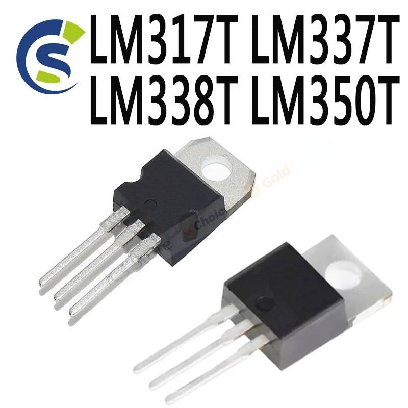 10PCS New and Original TO-220 LM317 TO220 317T LM337 LM338 LM350 IC Chipset LM317T LM337T LM338T LM350T