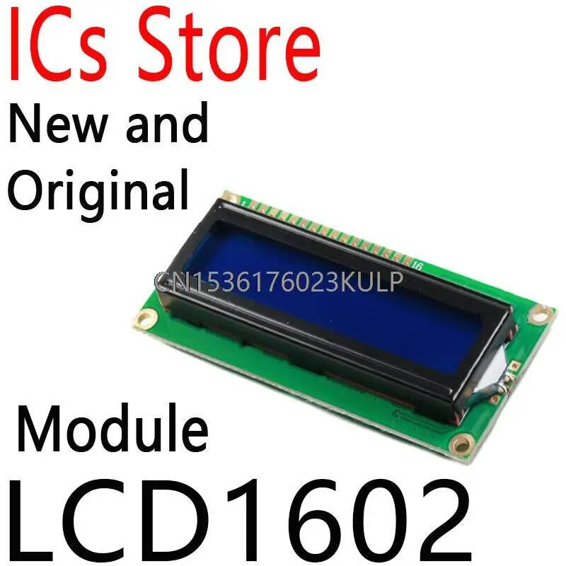 1602 Screen 16x2 Character LCD Display Module HD44780 Controller Blue Blacklight LCD1602