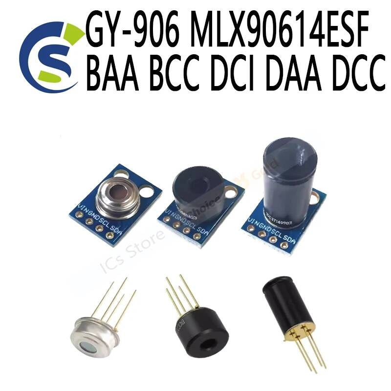 New MLX90614 Contactless Temperature Sensor Module Compatible GY-906 MLX90614ESF BAA BCC DCI DAA DCC