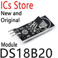 2PCS Temperature Detection Sensor Module Board for Arduino DC 5V 18B20 Digital Signal Output DS18B20