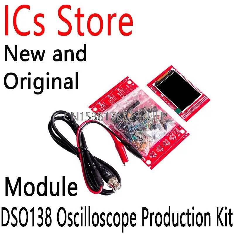 1Set DSO138 2.4" TFT Digital Assembled SMD Soldered Oscilloscope Parts 1Msps With Matching Wire