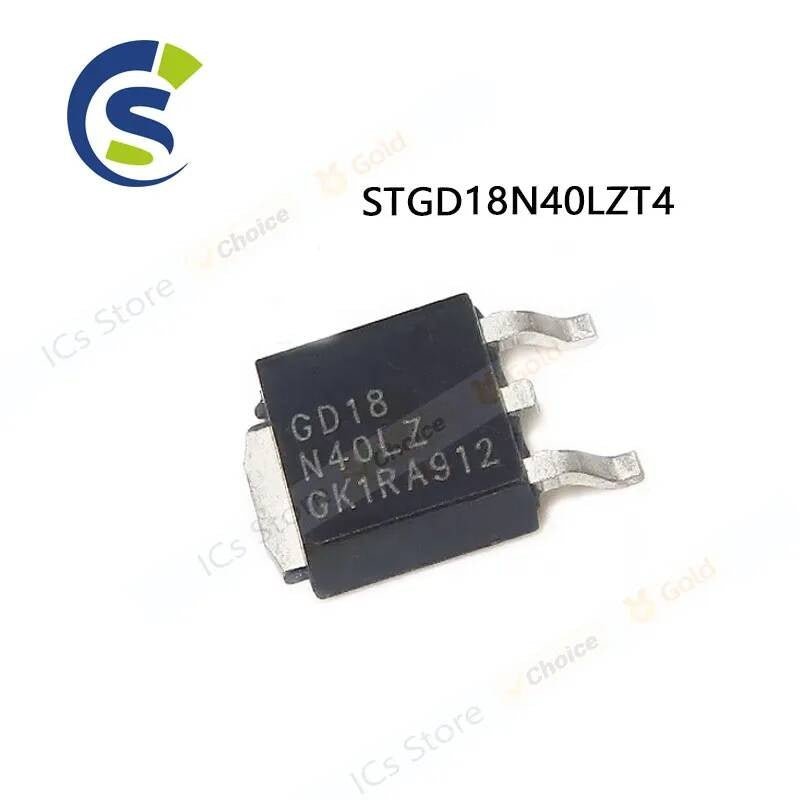 10PCS New original GD18N40LZ EAS 180 mJ-400 V-internally clamped IGBT STGD18N40LZ TO-252 STGD18N40LZT4