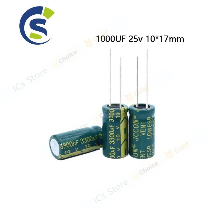 1pcs 25V 1000UF board Capacitor 1000uf 25v 10*17mm electrolytic