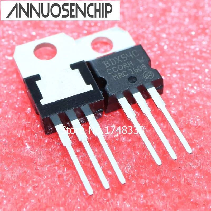 Free shipping 50PCS BDX54C BDX54 TRANS NPN DARL 100V 8A TO-220 NEW