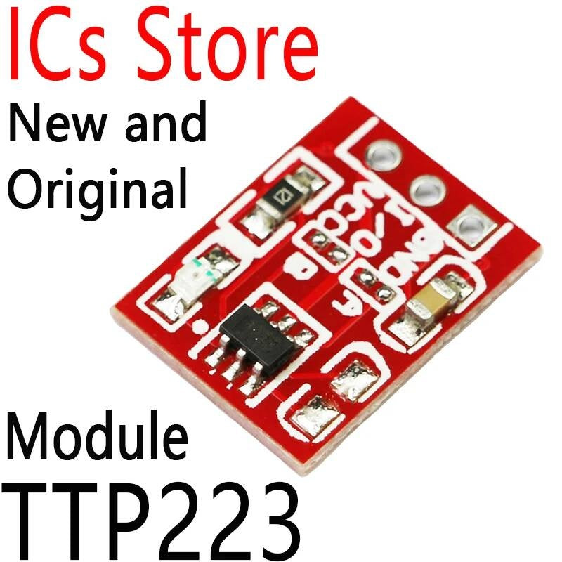 5PCS Touch Key Switch Module Touching Button Self-Locking/No-Locking Capacitive Switches Single Channel Reconstruction TTP223