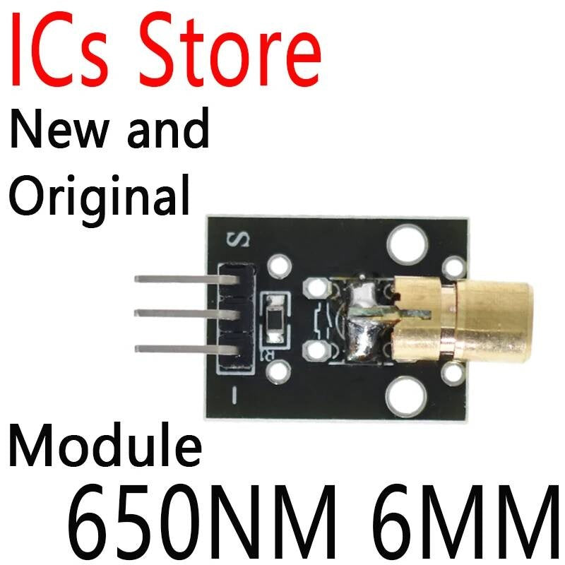 2PCS Sensor Module 5V 5MW Red Laser Dot Diode Copper Head For Arduino 650NM 6MM