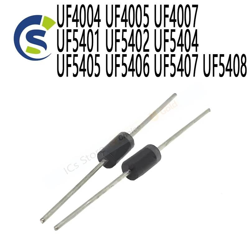 20pcs/lot ULTRA FAST RECTIFIERS DO201AD UF4004 UF4005 UF4007 UF5401 UF5402 UF5404 UF5405 UF5406 UF5407 UF5408