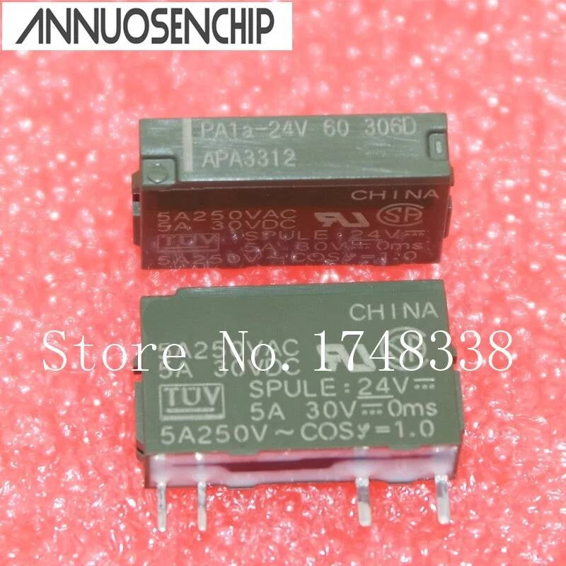 Free shipping 10pcs/lot New Original relay PA1A-5V PA1A-12V PA1A-24V APA3319 APA3311 APA3312 4PIN 5A250VAC