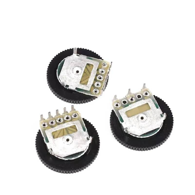 10pcs tuning potentiometer 16*2 Gear Dial Potentiomer volume switch 3pin 5pin 1K 10K 20K 50K B102 B103 B203 B503 B202 B502 B104