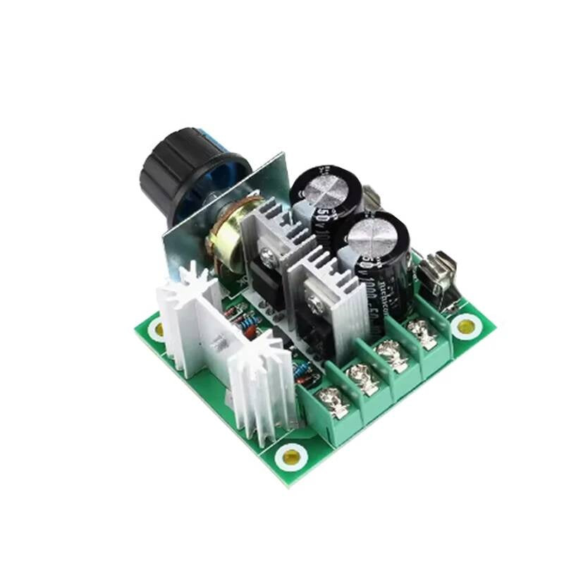 Auto PWM DC Motor Speed Controller Governor with Knob Switch Volt Regulator Dimmer 400W Board Module 12V-40V 32V 10A
