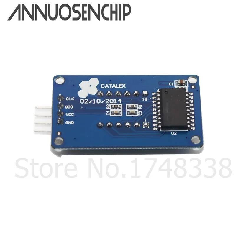 2PCS LED Display Module For Arduino Clock RED Anode Digital Tube Four Serial Driver Board Pack TM1637 7 Segment 4 Bits 0.36Inch