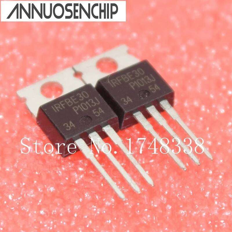 50PCS/LOT IRFBE30 TO-220 NEW ORIGINAL IRFBE30PBF