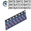 20PCS 1W SMD Zener Diode 3V3 4V7 5V1 5V6 7V5 10V 12V 15V 16V 18V 20V 24V 36V ZM4728 ZM4732 ZM4733 ZM4736/4737/4740/4753