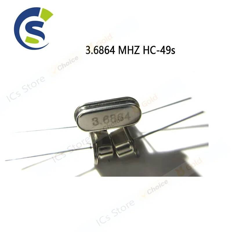 100PCS/LOT DIP M HC-49s passive crystals into 3.6864 MHZ crystal 3.6864MHZ HC-49S