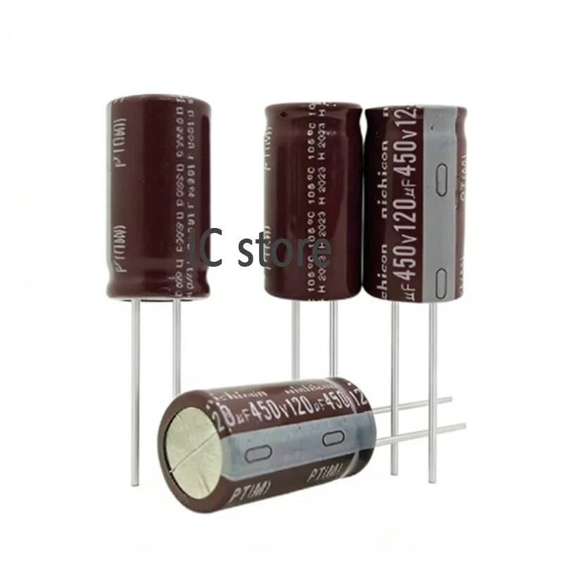 10pcs 450V 120UF 450V120UF 450 V 120 UF Aluminum Electrolytic Capacitor