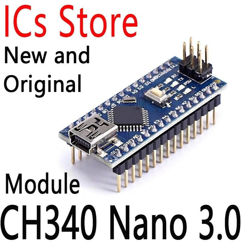 1PCS New And Original Mini ATmega328P Controller Board Compatible USB Driver V3.0 ATmega328 CH340 Nano 3.0