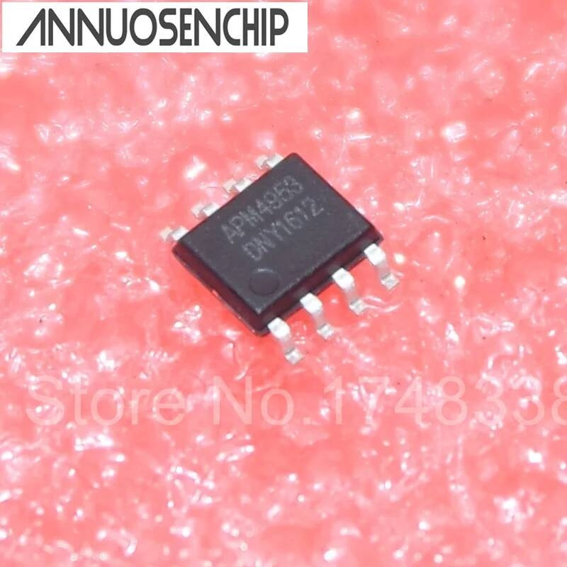 Free Shipping 100CS APM4953 SOP-8 Double P Channel Enhanced Field Effect Transistor 4953 APM4953SC New & Original