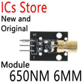 2PCS Sensor Module 5V 5MW Red Laser Dot Diode Copper Head For Arduino 650NM 6MM