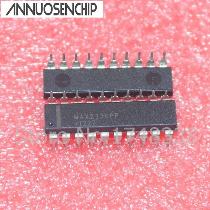 10pcs MAX233CPP MAX233 RS-232 Drivers/Receivers NEW