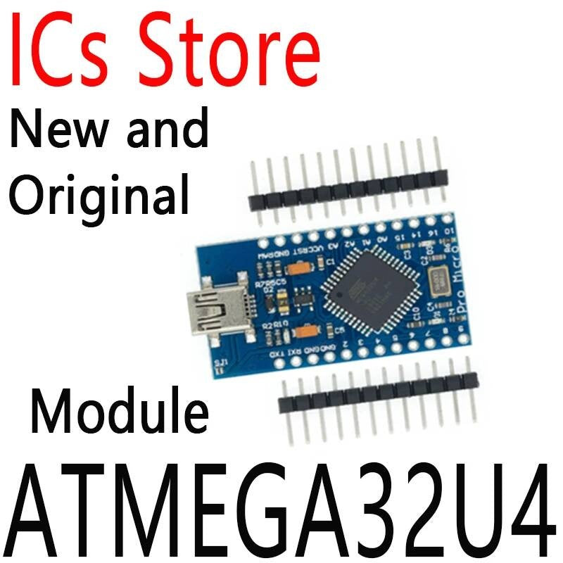 1PCS New And Original Pro Micro 5V/16MHZ Module Bootloader Dla arduino MINI USB/Micro USB z 2 Wiersz Głowica Pinowa ATMEGA32U4