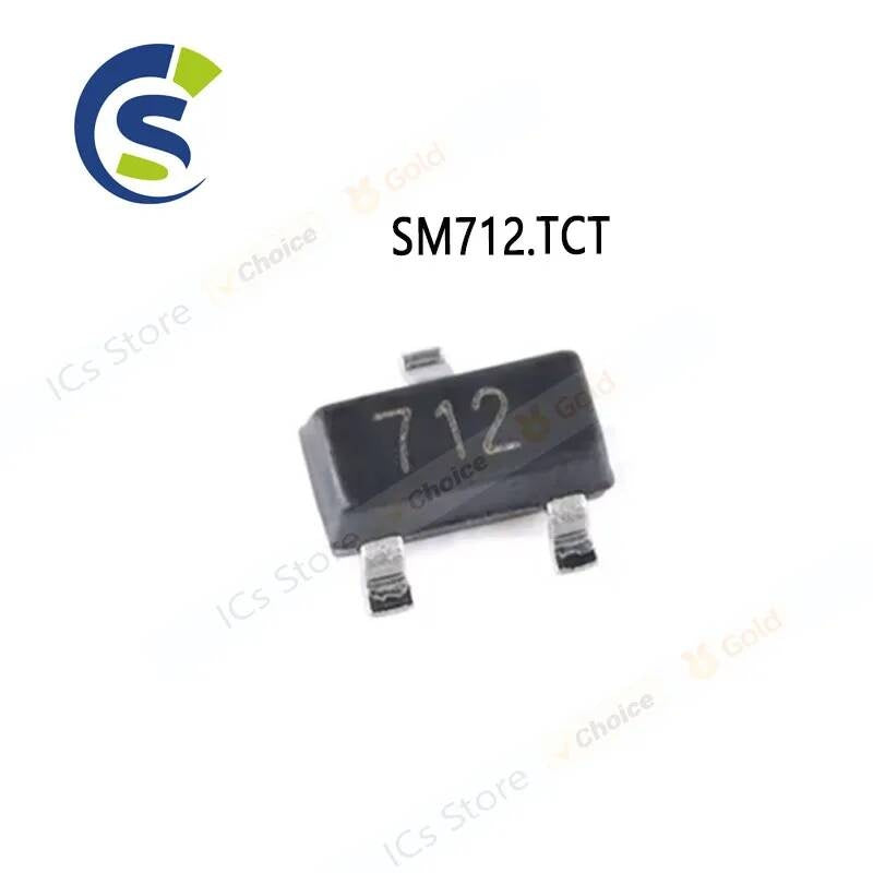 100PCS New & original SM712 TCT 712 RS-485 SOT-23 SM712.TCT