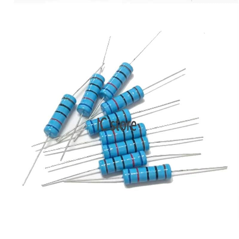 10pcs/lot Metal film Resistor resistance 1K 1.2 1.3 3.3 10 22 33 120 360 18 390 470 82 R K ohm 10K 100K 1M 5W 1% 0.1R~10M