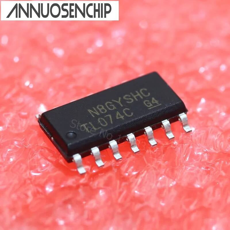 100PCS TL074CDT SOP14 TL074 SOP TL074C SMD 074C new and original free shipping