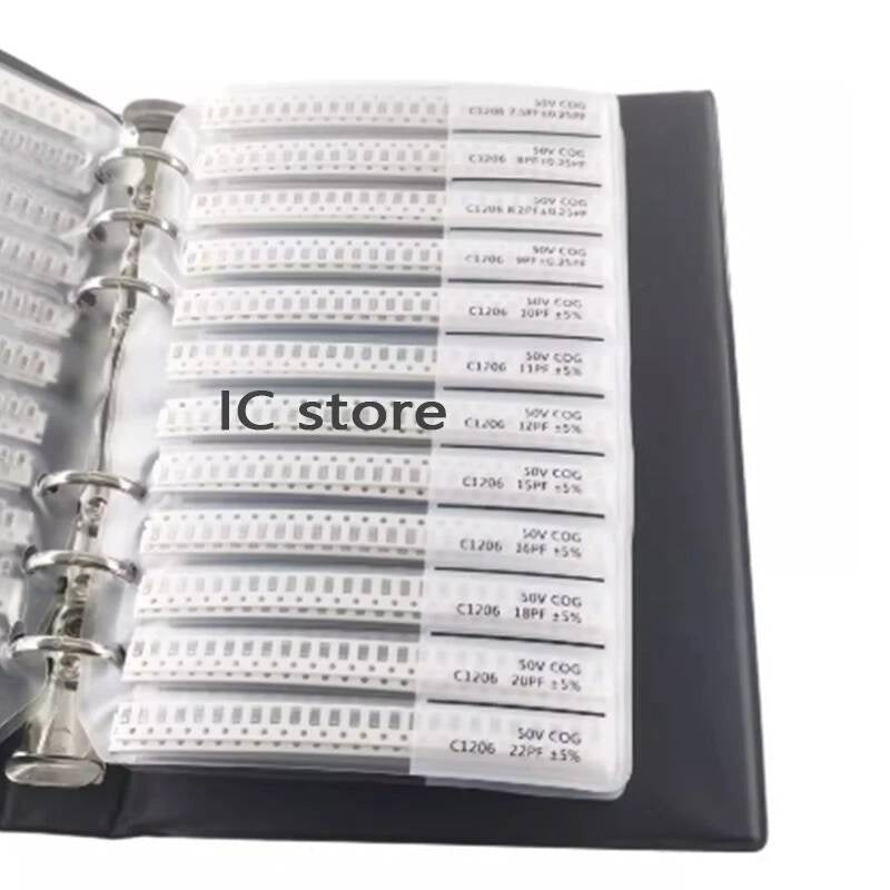 full series empty Sample Book Kit smd resistors 0R~10M 170values x50pcs x25pcs 0201 0402 0603 0805 1206 1% resistor book