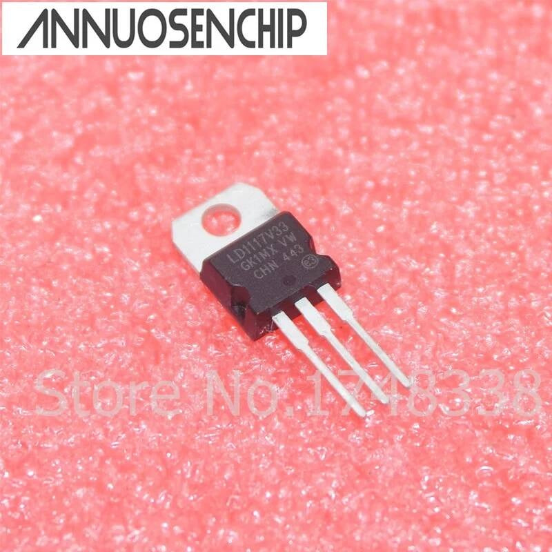 10 pcs LD1117V33 LD1117 3.3V 800mA TO-220 NEW