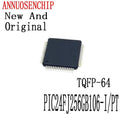 1PCS New And Original PIC24FJ256GB106 TQFP-64 MCU układ pamięci Flash oryginalny PIC24FJ256GB106-I/PT