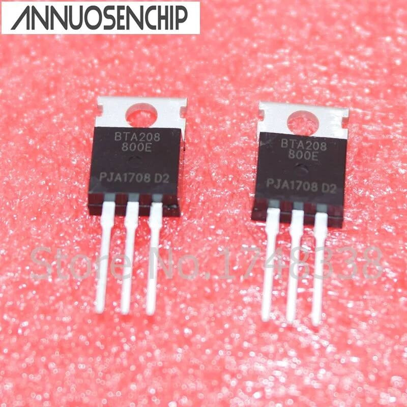 50PCS/LOT BTA208-800E TO-220 NEW ORIGINAL BTA208-800 BTA208 - 800E