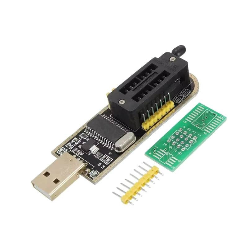 1PCS CH341A 24 25 Series Flash BIOS USB Programmer Module + SOIC8 SOP8 Test Clip For EEPROM 93CXX 25CXX / 24CXX