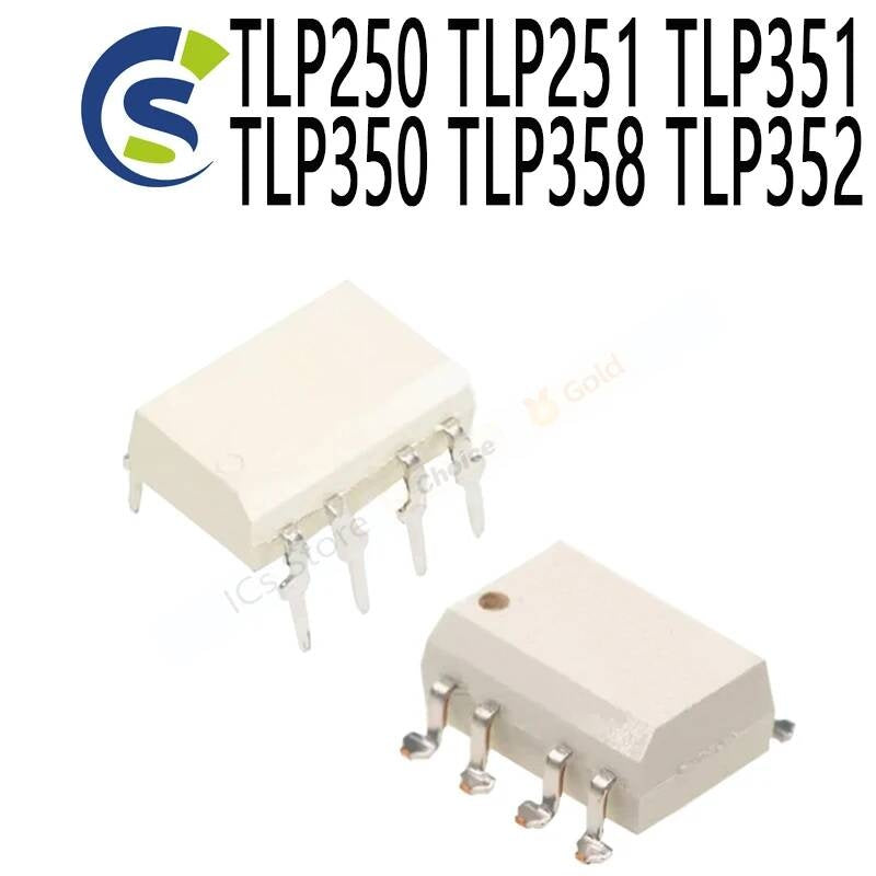 10PCS/Lot New and Original DIP-8 SOP-8 optoisolator photoelectric coupler IC TLP250 TLP251 TLP351 TLP350 TLP358 TLP352