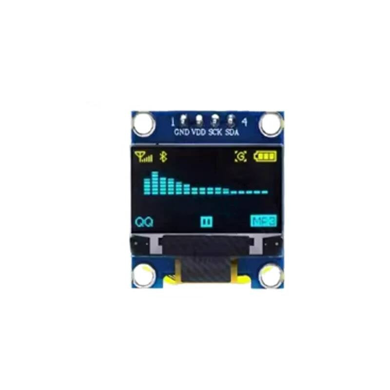 0.96 inch IIC SPI Serial 7/4Pin White/Blue/Yellow Blue/Yellow OLED Display Module SSD1306 12864 LCD Screen Board for Arduino