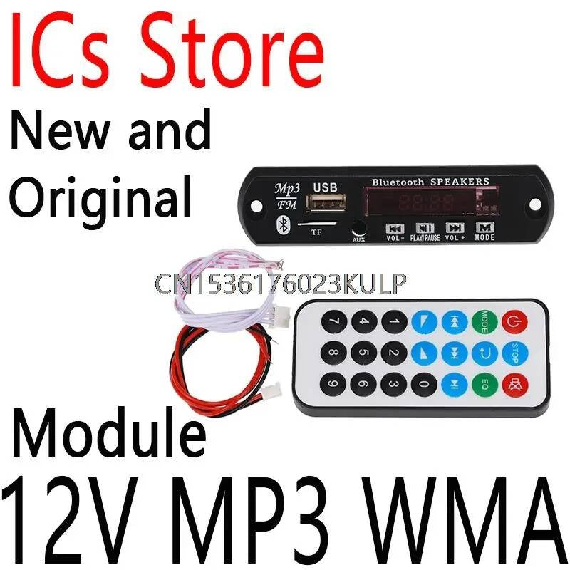 1Set Standard Wireless Bluetooth Decoder Board Audio Module TF USB Radio For Car 12V MP3 WMA