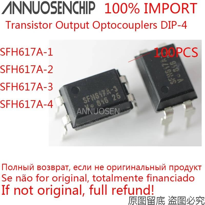 100PCS SFH617A SFH617A-1 SFH617A-2 SFH617A-3 SFH617A-4 DIP-4 100% import new and free shipping