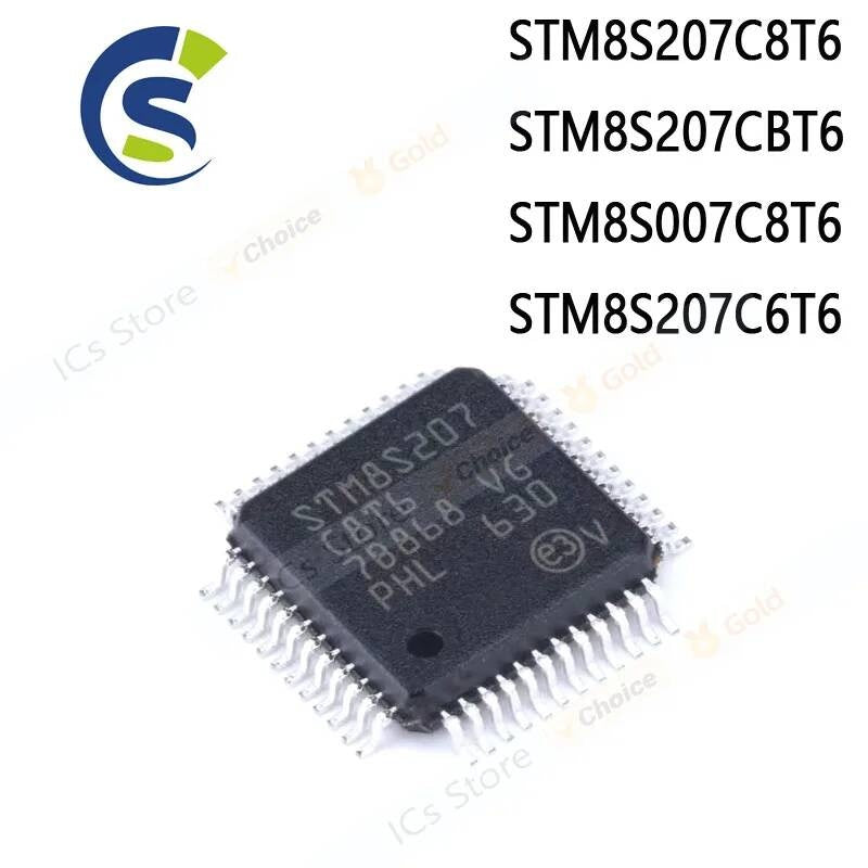 5PCS New and Original C8T6 STM8S207 CBT6 QFP-48 Chipset STM8S207C8T6 STM8S207CBT6 STM8S007C8T6 STM8S207C6T6