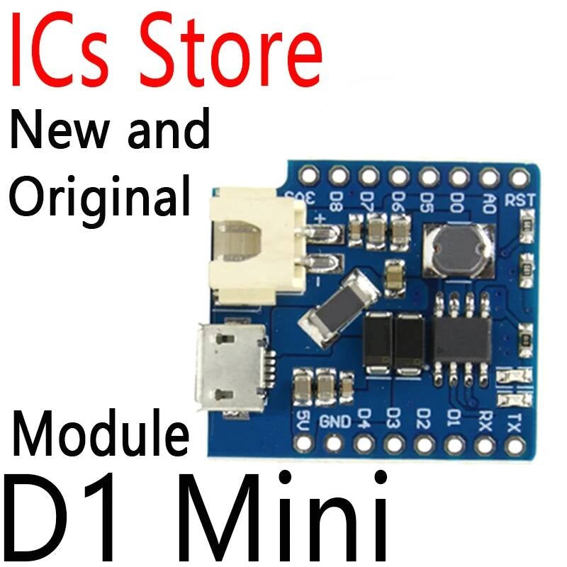 Shield Lithium Battery Charging Boost With LED Light Module Micro USB Interface For WeMos D1 Mini