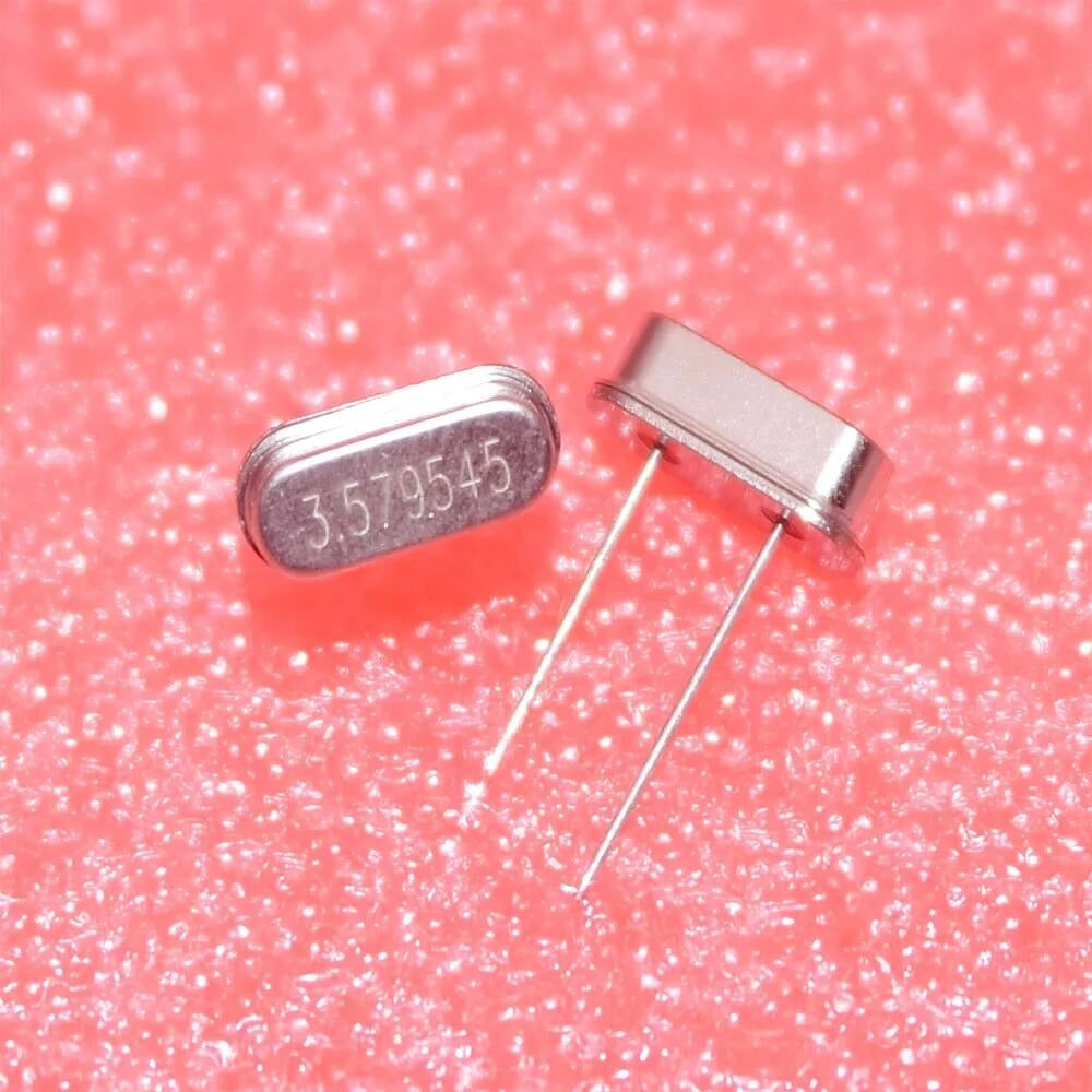 100PCS/LOT 3.579545 M HC - 49 s DIP-2 passive crystals into 3.58 MHz crystal 3.579MHZ 3.579M 3.579 3.579545MHZ HC-49S