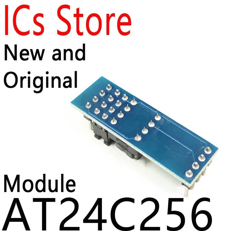 2PCS New I2C IIC Interface EEPROM Memory Module 8P Chip Power Supply Indicator Pull Up Resistor Direct Jumper Setting AT24C256