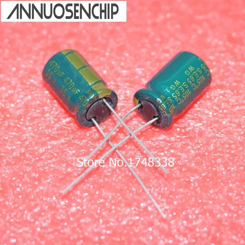 470UF power high-frequency Capacitor 10*17mm 470uf 35V electrolytic (50pcs) Free shipping