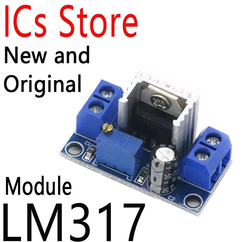 2PCS DC Converter Buck Step Down Low Ripple Power Supply Adjustable Linear Regulator Module LM317