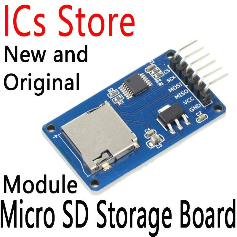 2PCS Mciro TF Card Adapter Memory Shield Expansion Module SPI For Arduino AVR Microcontroller 3.3V Micro SD Storage Board